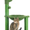 35 Inches Cactus Cat Tree with Hammock and Full Wrapped Sisal Scratching Post for Cats Green Large